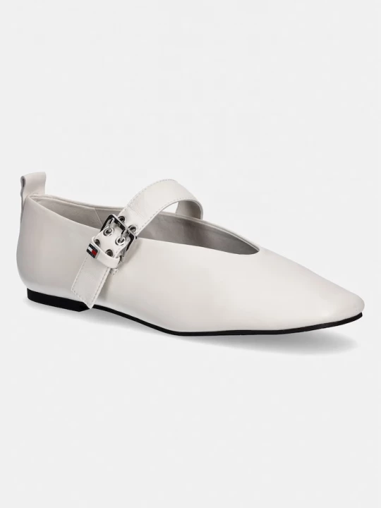 Obrázek produktu Tommy Jeans baleríny kožené TJW BALLERINA BUCKLE béžová