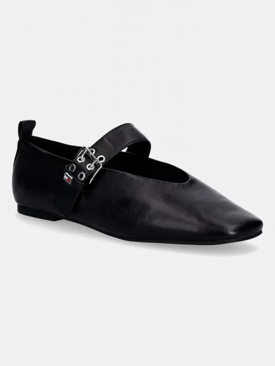 Obrázek produktu Tommy Jeans baleríny kožené TJW BALLERINA BUCKLE černá
