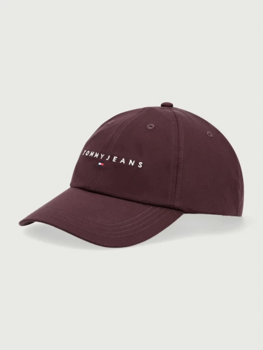 Obrázek produktu Tommy Jeans baseballová čepice pánská bavlněná burgundské