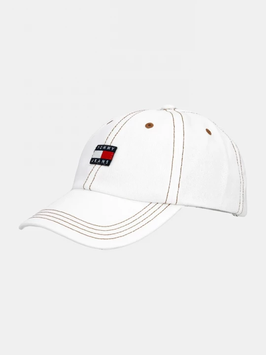 Obrázek produktu Tommy Jeans Bavlněná baseballová čepice Tommy Jeans bílá
