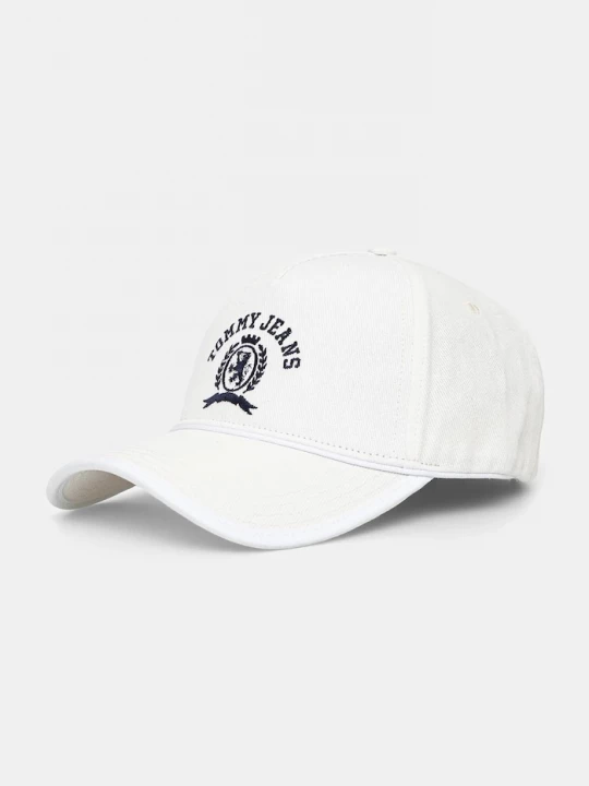 Obrázek produktu Tommy Jeans Bavlněná baseballová čepice bílá