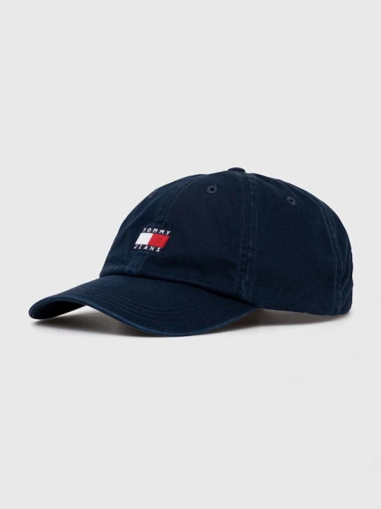 Obrázek produktu Tommy Jeans Bavlněná baseballová čepice Tommy Jeans námořnická modř
