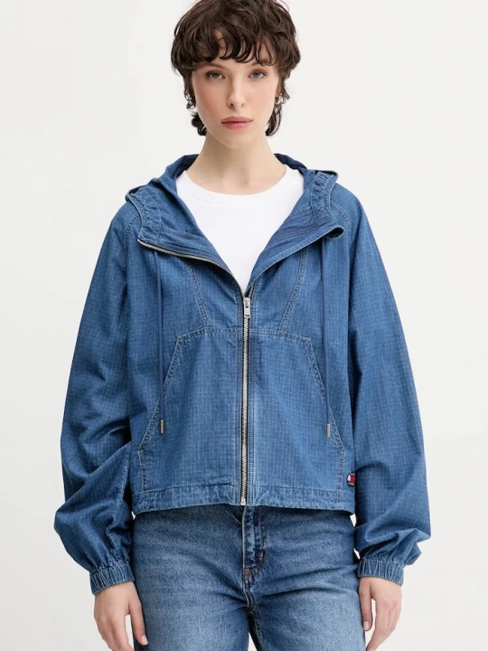 Obrázek produktu Tommy Jeans Bavlněná bunda Tommy Jeans námořnická modř