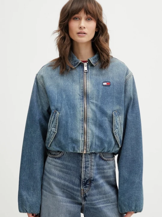 Obrázek produktu Tommy Jeans Bavlněná džínová bunda modrá