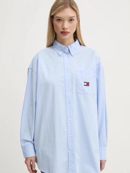 Obrázek produktu Tommy Jeans Bavlněná košile Tommy Jeans modrá