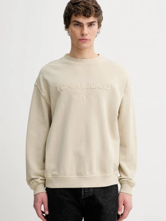 Obrázek produktu Tommy Jeans Bavlněná mikina Tommy Jeans béžová