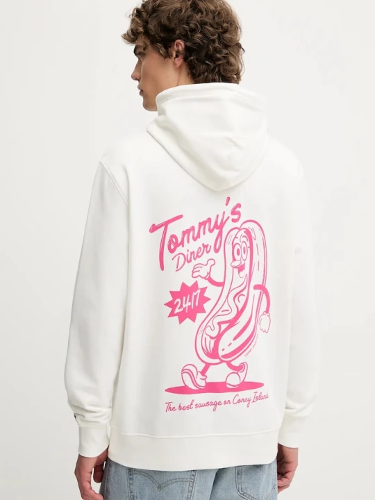 Obrázek produktu Tommy Jeans Bavlněná mikina bílá