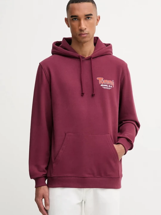 Obrázek produktu Tommy Jeans Bavlněná mikina burgundské