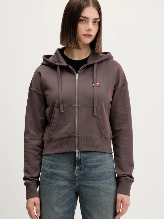 Obrázek produktu Tommy Jeans Bavlněná mikina Tommy Jeans hnědá