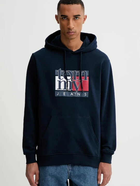 Obrázek produktu Tommy Jeans Bavlněná mikina Tommy Jeans námořnická modř
