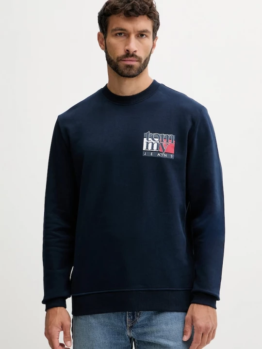 Obrázek produktu Tommy Jeans Bavlněná mikina námořnická modř