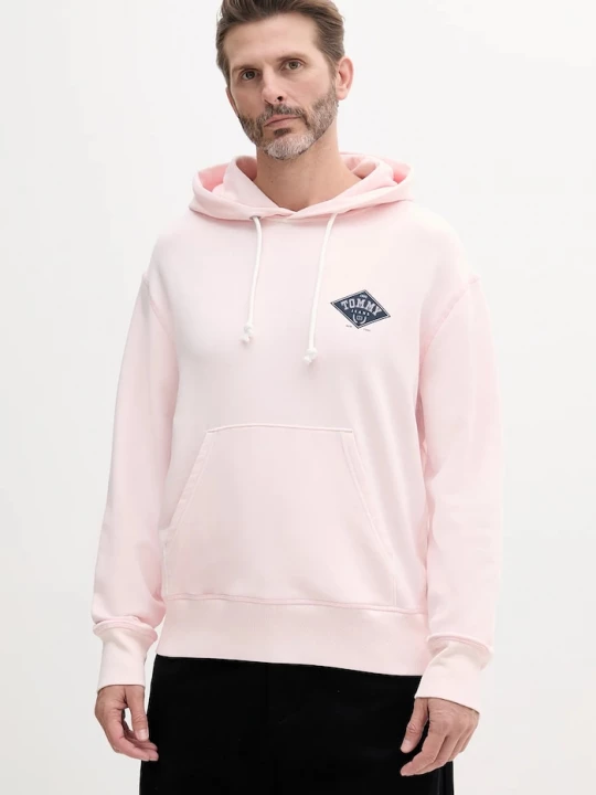 Obrázek produktu Tommy Jeans Bavlněná mikina Tommy Jeans růžová