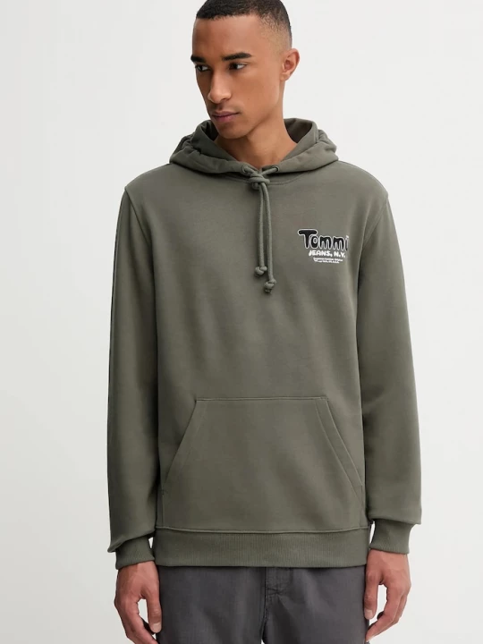 Obrázek produktu Tommy Jeans Bavlněná mikina Tommy Jeans zelená