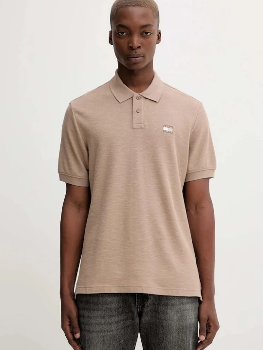 Obrázek produktu Tommy Jeans Bavlněné polo tričko Tommy Jeans béžová