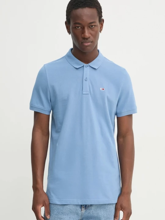 Obrázek produktu Tommy Jeans Bavlněné polo tričko modrá