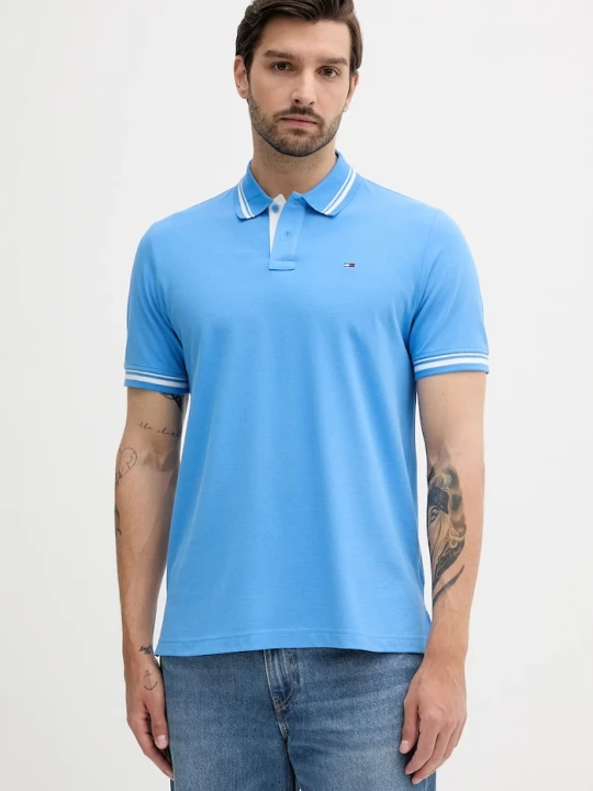 Obrázek produktu Tommy Jeans Bavlněné polo tričko Tommy Jeans modrá