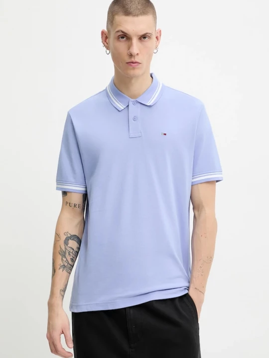 Obrázek produktu Tommy Jeans Bavlněné polo tričko modrá