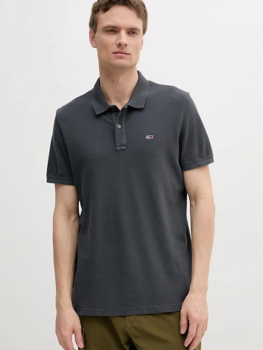 Obrázek produktu Tommy Jeans Bavlněné polo tričko Tommy Jeans šedá