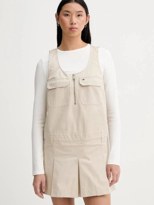 Obrázek produktu Tommy Jeans Bavlněné šaty béžová