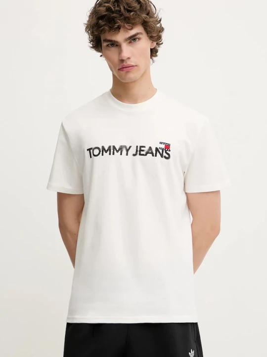 Obrázek produktu Tommy Jeans Bavlněné tričko bílá