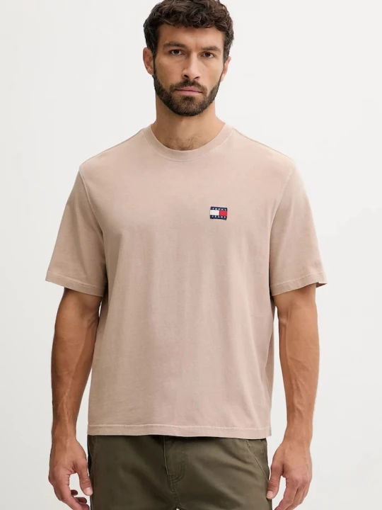 Obrázek produktu Tommy Jeans Bavlněné tričko Tommy Jeans hnědá
