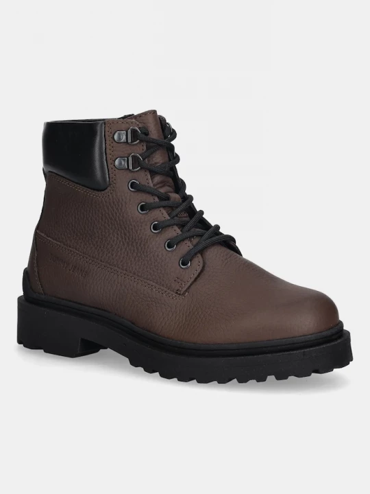 Obrázek produktu Tommy Jeans Boty Tommy Jeans TJM LACE UP BOOT LEATHER hnědá
