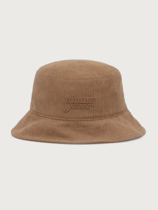 Obrázek produktu Tommy Jeans bucket klobouk dámský manšestrový béžová