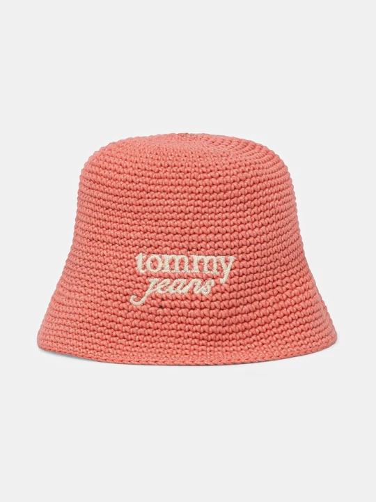 Obrázek produktu Tommy Jeans bucket klobouk dámský pletený růžová