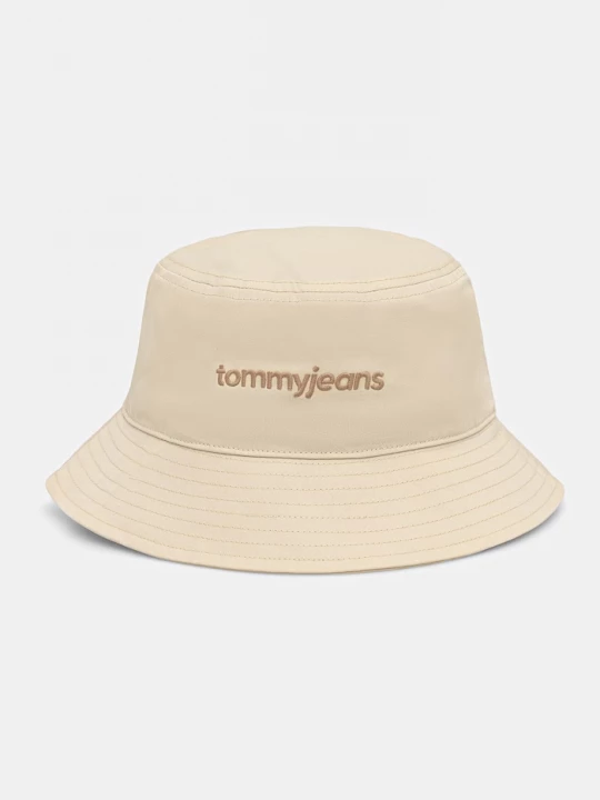 Obrázek produktu Tommy Jeans bucket klobouk pánský bavlněný béžová