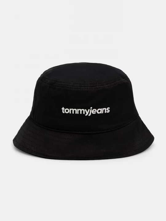 Obrázek produktu Tommy Jeans bucket klobouk pánský bavlněný černá