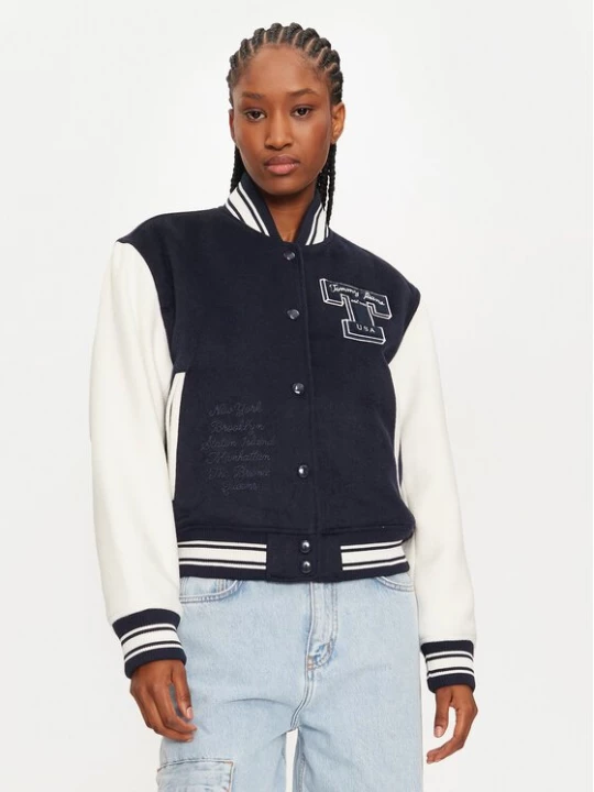 Obrázek produktu Tommy Jeans Bunda bomber Letterman DW0DW18845 Tmavomodrá Regular Fit