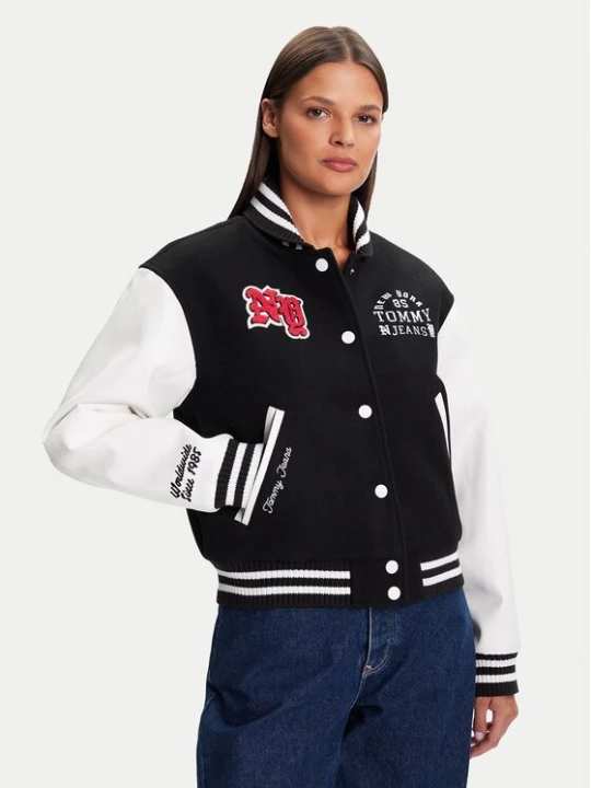 Obrázek produktu Tommy Jeans Bunda bomber Varsity DW0DW21628 Černá Regular Fit