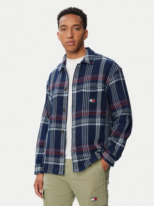 Obrázek produktu Tommy Jeans Košile Check DM0DM23135 Tmavomodrá Regular Fit