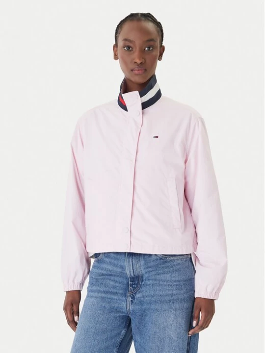 Obrázek produktu Tommy Jeans Bunda pro přechodné období Essential DW0DW20439 Růžová Regular Fit