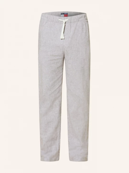 Obrázek produktu Tommy Jeans Chino Sonny Straight Fit S Lnem černošedá