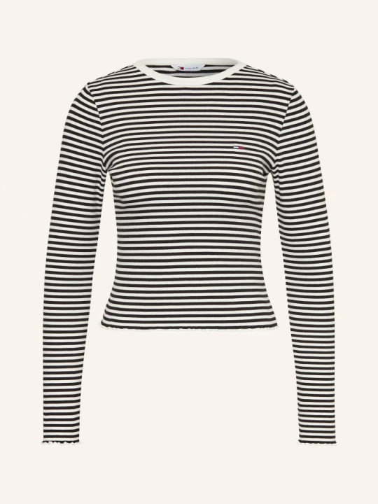Obrázek produktu Tommy Jeans Dlouhé Rukávy bílá / černá