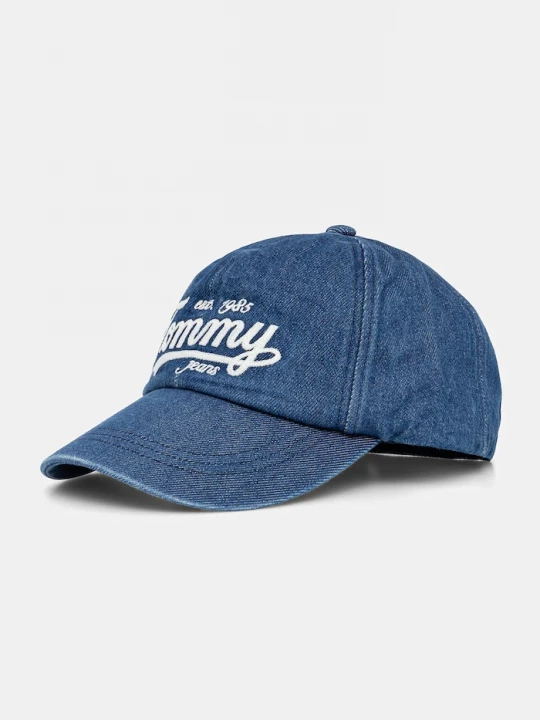 Obrázek produktu Tommy Jeans Džínová baseballová čepice Tommy Jeans námořnická modř
