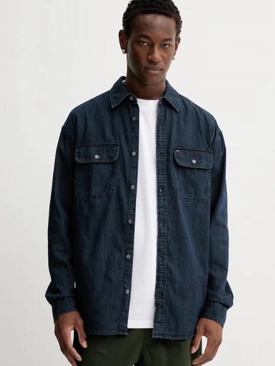 Obrázek produktu Tommy Jeans Džínová košile Tommy Jeans námořnická modř