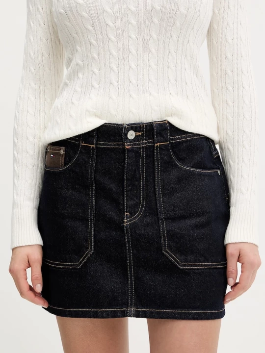 Obrázek produktu Tommy Jeans Džínová sukně Tommy Jeans námořnická modř