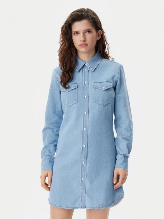 Obrázek produktu Tommy Jeans Džínové šaty DW0DW20111 Modrá Regular Fit