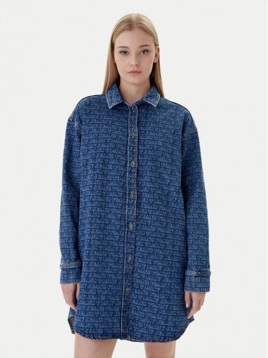 Obrázek produktu Tommy Jeans Džínové šaty DW0DW22492 Modrá Relaxed Fit