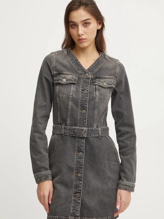 Obrázek produktu Tommy Jeans Džínové šaty Tommy Jeans šedá