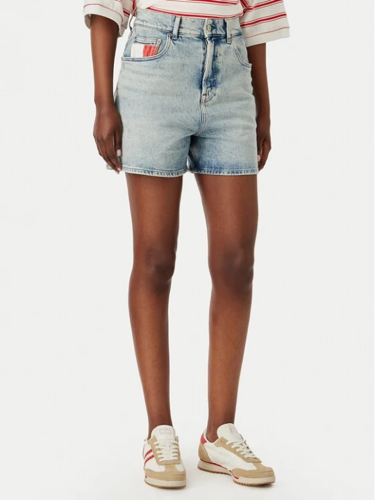 Obrázek produktu Tommy Jeans Džínové šortky DW0DW22893 Modrá Mom Fit