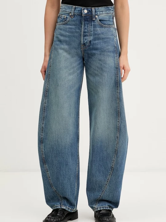 Obrázek produktu Tommy Jeans džíny barrel dámské námořnická modř