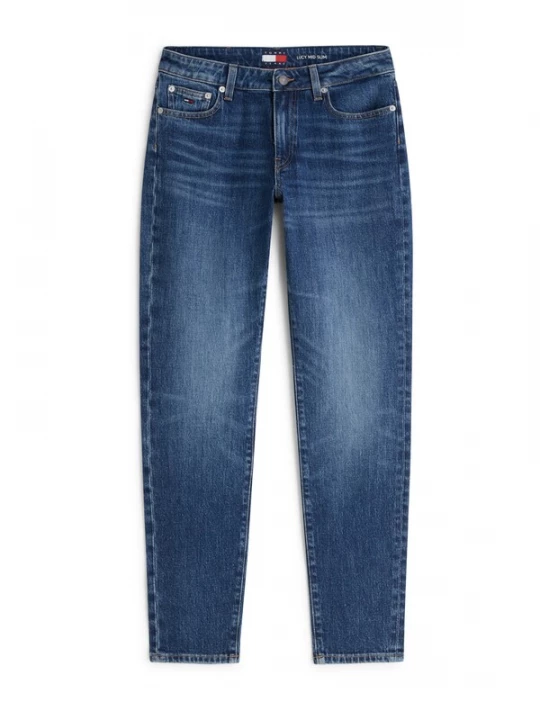 Obrázek produktu Tommy Jeans Džíny 'Faded Whiskered Mid Rise Slim' modrá džínovina