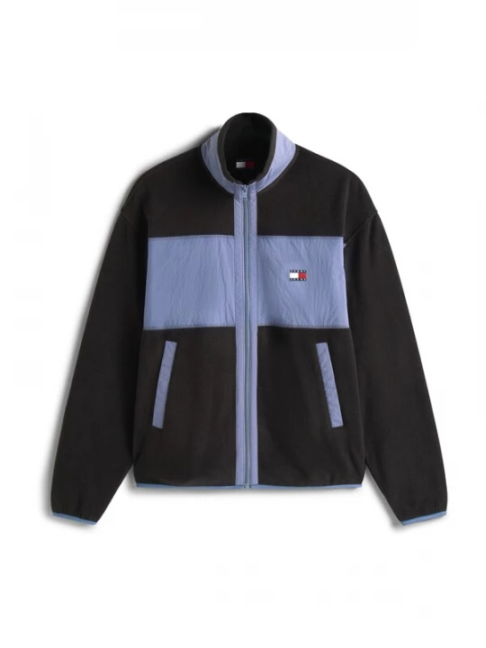 Obrázek produktu Tommy Jeans Fleecová mikina chladná modrá / černá