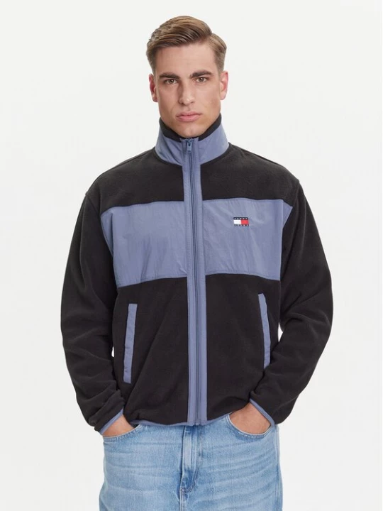 Obrázek produktu Tommy Jeans Fleecová mikina DM0DM21906 Černá Relaxed Fit