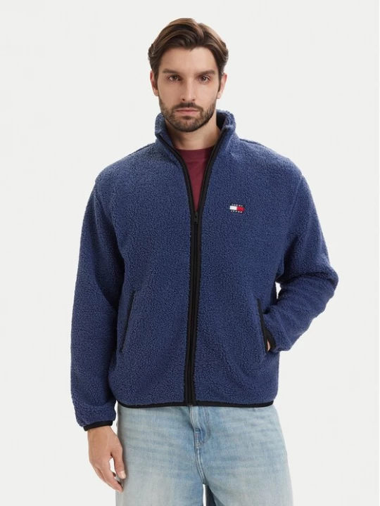 Obrázek produktu Tommy Jeans Fleecová mikina DM0DM22345 Modrá Regular Fit