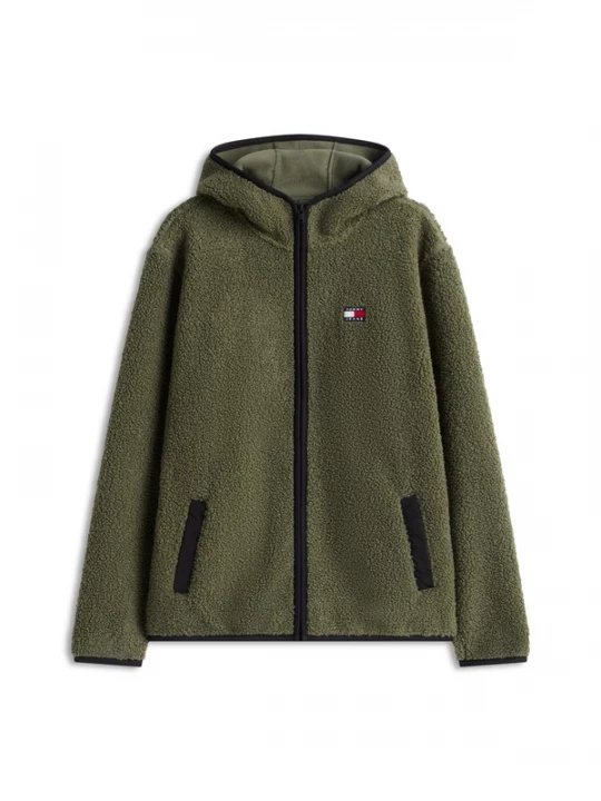 Obrázek produktu Tommy Jeans Fleecová mikina olivová