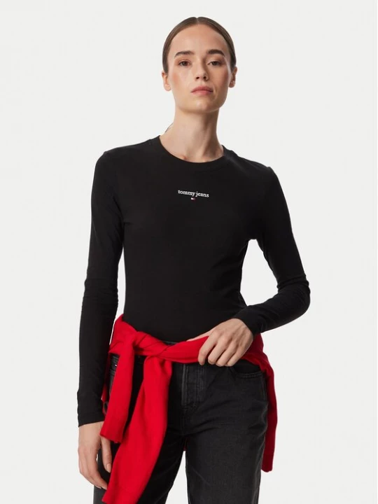 Obrázek produktu Tommy Jeans Halenka Classic Logo DW0DW23248 Černá Slim Fit